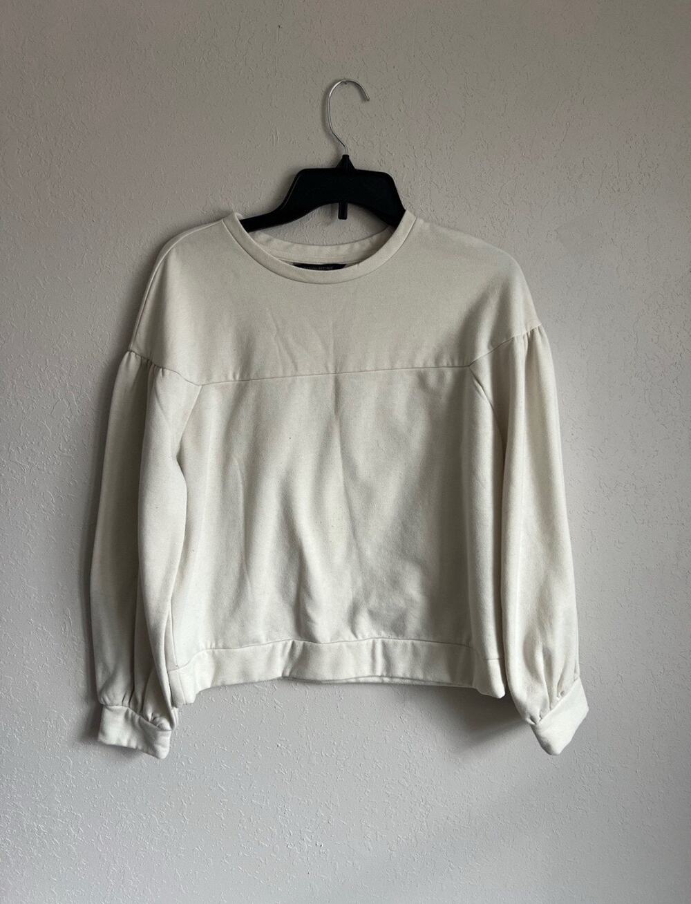 Banana Republic Cream Sweatshirt Women S Boho Work Career Business Preppy